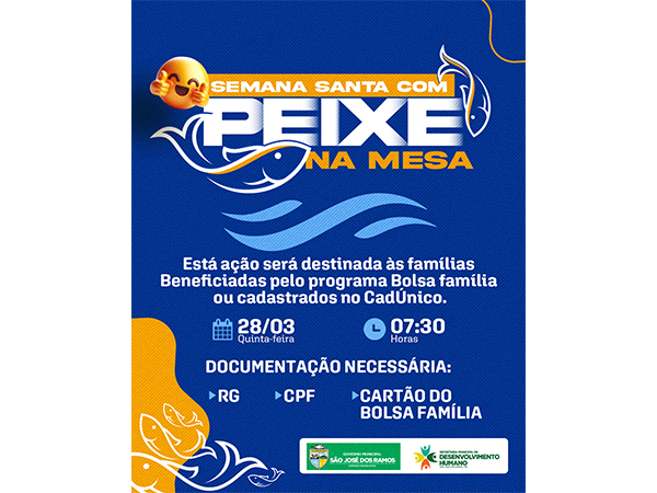 Distribuição de peixes para a Semana Santa