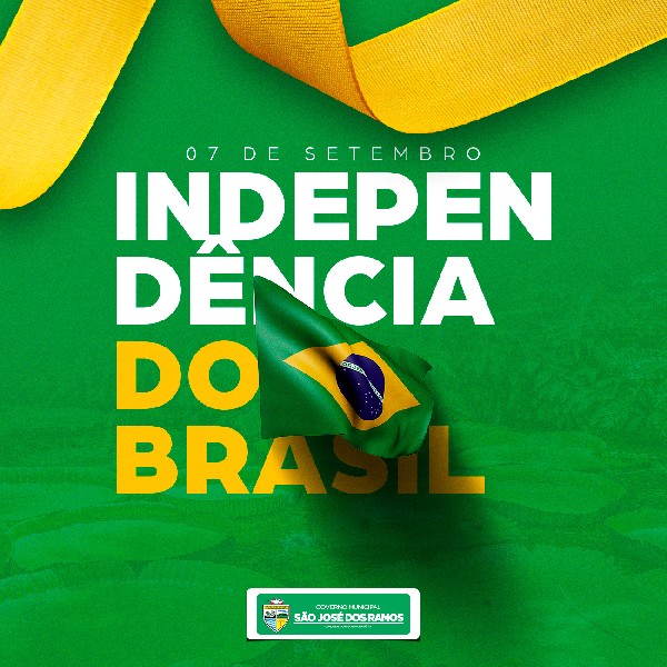 Hoje comemoramos o dia em que o Brasil se tornou independente de Portugal.